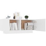  Noćni ormarić bijeli 100 x 35 x 40 cm od konstruiranog drva | shoptok.hr
