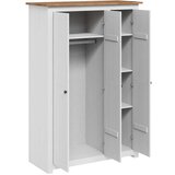  Ormar od borovine s 3 vrata bijeli 118 x 50 x 171,5 cm Panama | shoptok.hr