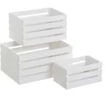 Bijele kutije za pohranu u setu 3 kom 31x23x15 cm –