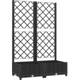  Vrtna žardinjera s rešetkom crna 80x40x121,5 cm PP | shoptok.hr