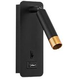  Zidni spot sa USB punjačem 1xG9/35W/230V crno/zlatno | Eponuda.com