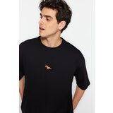 Trendyol T-Shirt - Black - Oversize Cene