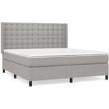  Krevet box spring s madracem svjetlosiva 160x200 cm tkanina | shoptok.hr