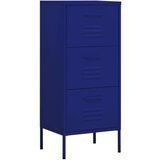 Furnova Omara za shranjevanje mornarsko modra 42,5x35x101,5 cm jeklo, (21954117) | Shoptok.si