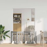  Zložljiva ograda za hišne ljubljenčke 4 pcs Beton Siva, (5000232685) | Shoptok.si
