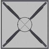  Vrtni stol antracit 50x50x72 cm od čelične mreže | Eponuda.com