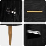  Visok predalnik s predalom Črna Orehovina 69,5 x 34 x 180 cm, (5000107448) | Shoptok.si