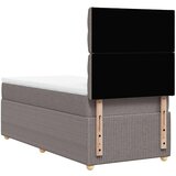  Krevet s oprugama i madracem smeđesivi 100 x 200 cm od tkanine | shoptok.hr