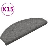 vidaXL Preproge za stopnice 15 kosov temno sive 65x24x4 cm, (20802633) | Shoptok.si