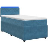  Boxspring krevet s madracem Plava 90 x 190 cm Baršun | shoptok.hr