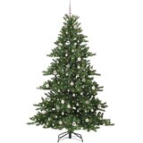  Umjetno božićno drvce s nogom Zelena 210 cm PVC i čelik | shoptok.hr