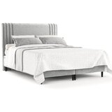 Maison de Rêve Sivi tapecirani bračni krevet s prostorom za odlaganje 180x200 cm Musca – | shoptok.hr