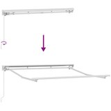  Okvir tende Podesiva Bijeli 2,5 x 2 m Čelik | shoptok.hr