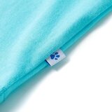vidaXL Otroška majica s kratkimi rokavi turkizna 128 | Shoptok.si