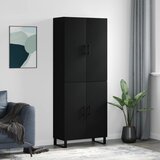 vidaXL Visoka komoda crni 69 5x34x180 cm konstruirano drvo Cijene