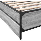  Okvir kreveta s ladicama siva boja hrasta 75 x 190 cm drveni | shoptok.hr