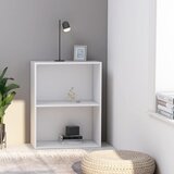 vidaXL Knjižnica Bela 60x30x76,5 cm Izoblikovan les | Shoptok.si