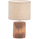 Honsel Smeđa/bež stolna lampa betonska s tekstilnim sjenilom (visina 35 cm) Malik – | shoptok.hr