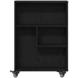  Uska kolica za pohranu Crni hrast 48 x 13 x 68 cm | shoptok.hr