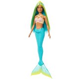 Barbie Lutka morska deklica z modrimi in rumenimi poudarki, turkizno repno plavutjo in trakom za lase - 1 k. Cene