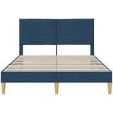  Krevetna konstrukcija s uzglavljem Plava 140 x 190 cm Tkanina | shoptok.hr