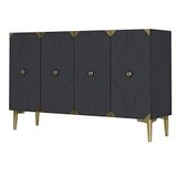 Hanah home konzola alfa 120 anthracite gold | Eponuda.com
