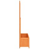  Vrtna sadilica s rešetkom smeđa 70x30x135 cm od masivne jelovine | shoptok.hr