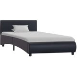  Posteljni okvir LED črno umetno usnje 100x200 cm | Shoptok.si