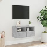  Zidni TV ormarić siva boja betona 60x30x30 cm konstruirano drvo | Eponuda.com