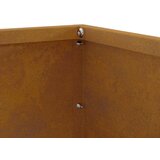 vidaXL Robovi trave Rjav 60 x 60 x 13 cm Vremensko odporno jeklo | Shoptok.si