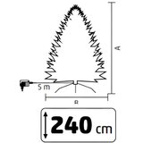  Veštačka jelka 240cm sa osvetljenjem i snegom | ePonuda.com