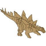  Wooden 3D Spatial Puzzle Stegosaurus Educational Assemblage 41 Pieces | shoptok.hr