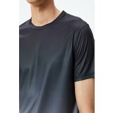 Koton Men's Black Striped T-Shirt Cene