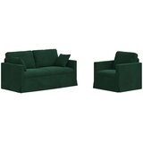  Set sofe 2 pcs Tamnozelena 158 x 78 x 80 cm Baršun | Eponuda.com