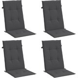  Jastuci za stolice 4 kom prošarano antracit 120x50x4cm tkanina | shoptok.hr