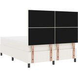 Box Spring Krevet s Madracem &amp LED Krem 160x200 cm Pamuk | shoptok.hr