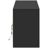 TV ormarić s LED svjetlima crni 180x34x50 cm konstruirano drvo | shoptok.hr