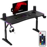 Huzaro Hero 3.6 Crni RGB Podesivi Gaming sto 140x60cm Cene