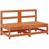  Set lounge namještaja za vrt 8 pcs Vosak Smeđa Masivna borovina - Vosak smeđa | shoptok.hr