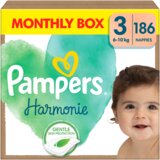 Pampers PLENICE plenice Harmonie, velikost 3 (6-10 kg), 186 kosov | Shoptok.si