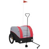  The Living Store Kolesarska prikolica črna in rdeča 45 kg železo - Kolesarska Prikolica, (21499222) | Shoptok.si