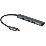 hub USB 3.0 4xTipA 12cm siv S3017