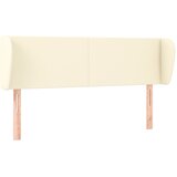  Uzglavlje s ušima krem 147x23x78/88 cm od umjetne kože | shoptok.hr