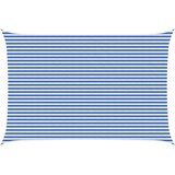  Jedrilica za sunčevu sjenu Plava i bijela 4 x 6 m HDPE | shoptok.hr