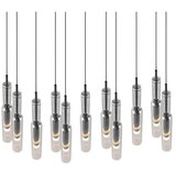 Trio Select Crna/u srebrnoj boji LED viseća svjetiljka sa staklenim sjenilom Lucent – | shoptok.hr