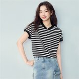 Giordano Ženska polo majica, Crno-bela | Eponuda.com