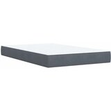 Box spring krevet s madracem tamnosivi 120 x 200 cm baršunasti | shoptok.hr