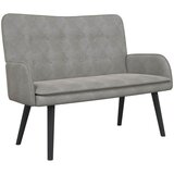  Kauč za dvoje Svijetlo siva 115 x 61 x 87 cm Baršun | shoptok.hr