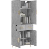  Visoka komoda siva betona 69,5x34x180 cm od konstruiranog drva | shoptok.hr