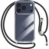 Avizar Ovitek za iPhone 17 Pro Max serija Soft Touch z vrvico za okoli vratu, Prozorno, (5000190175) | Shoptok.si